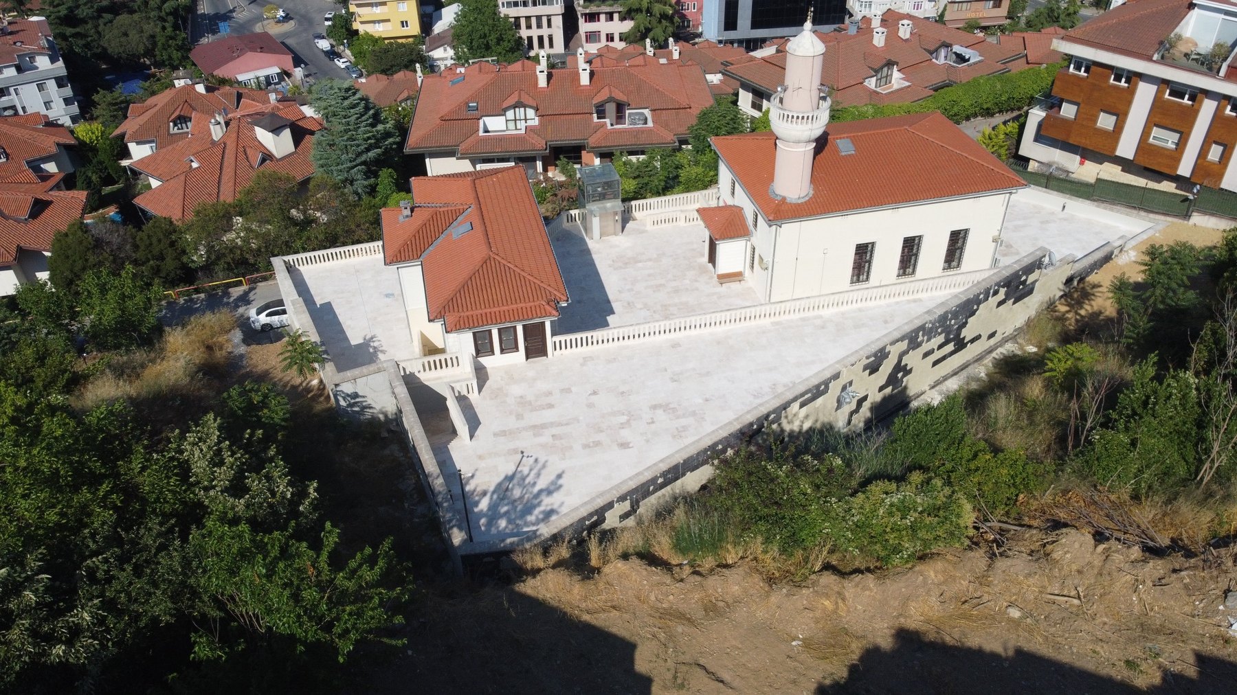 Fıstıklı Mescidi cami ve müştemilat yapıları genel görünüm