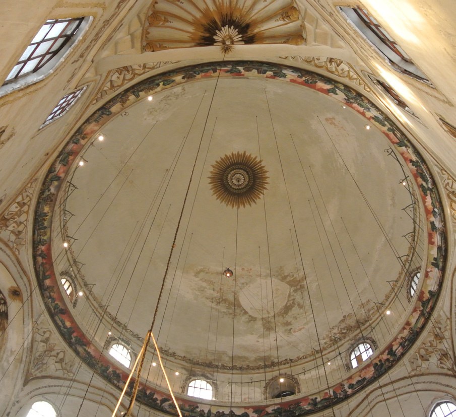 İshak Çelebi Camii kubbe restorasyon öncesi