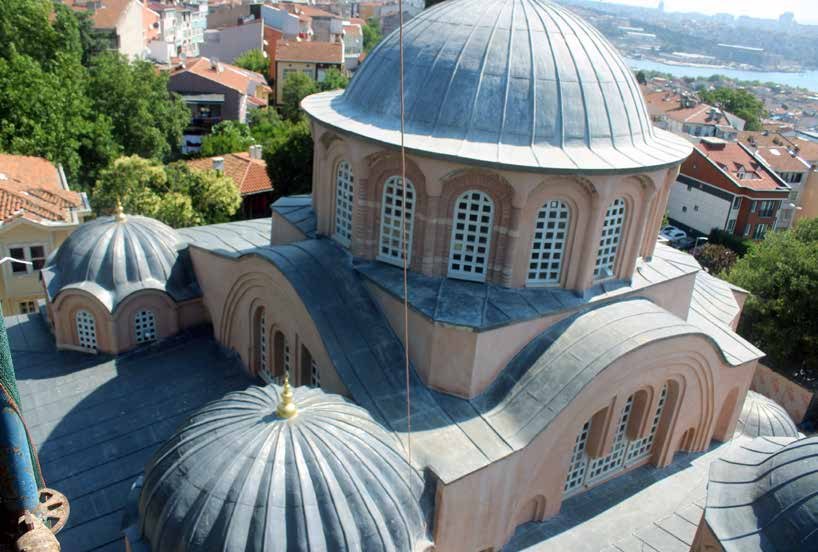 Kariye Camii üst örtü ve kubbe restorasyonu sonrası