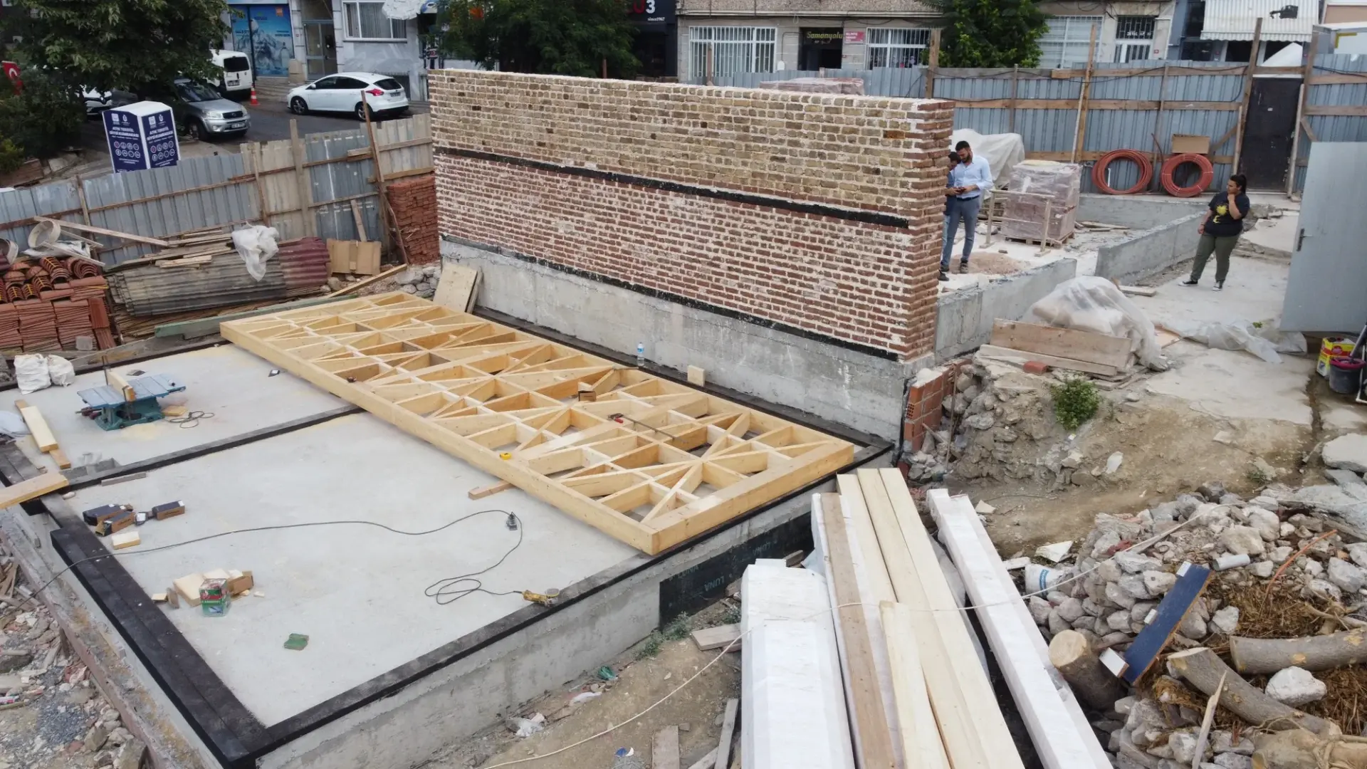 Selimiye Meşrutaları ahşap döşeme karkası