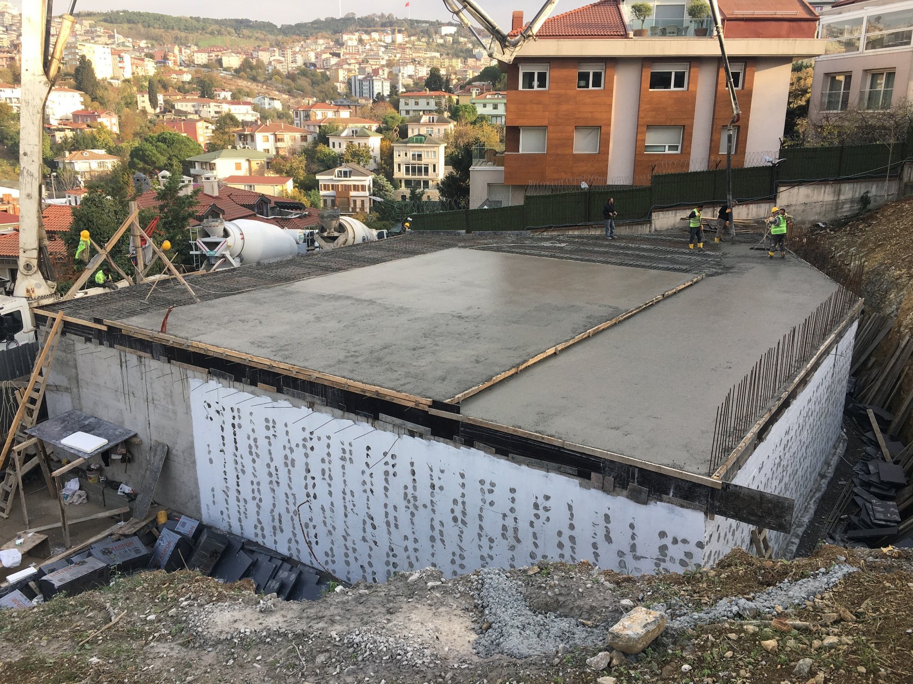 Fıstıklı Mescidi betonarme döşeme uygulaması