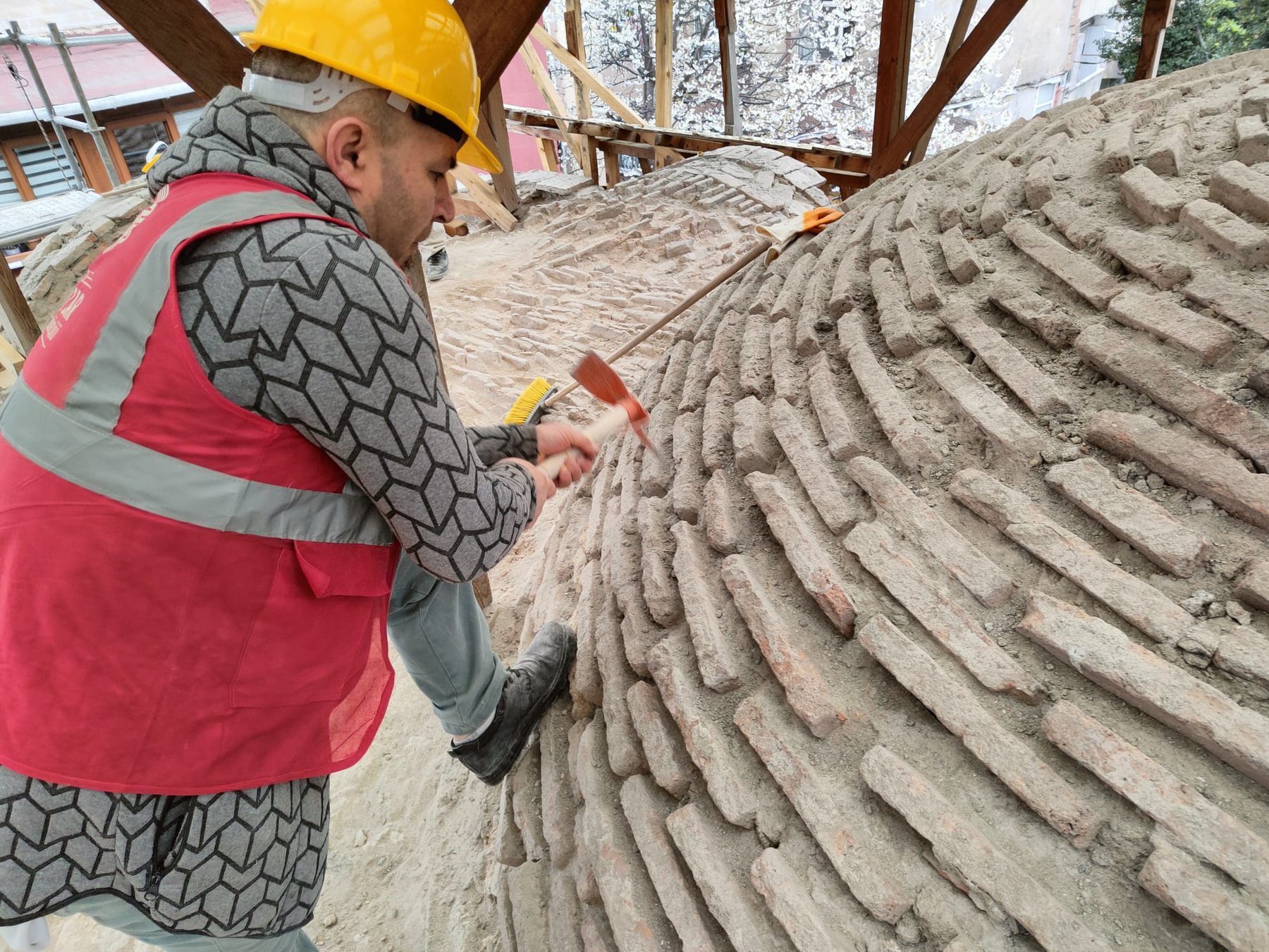 Eski İmaret-i Atik Camii kubbe konservasyonu