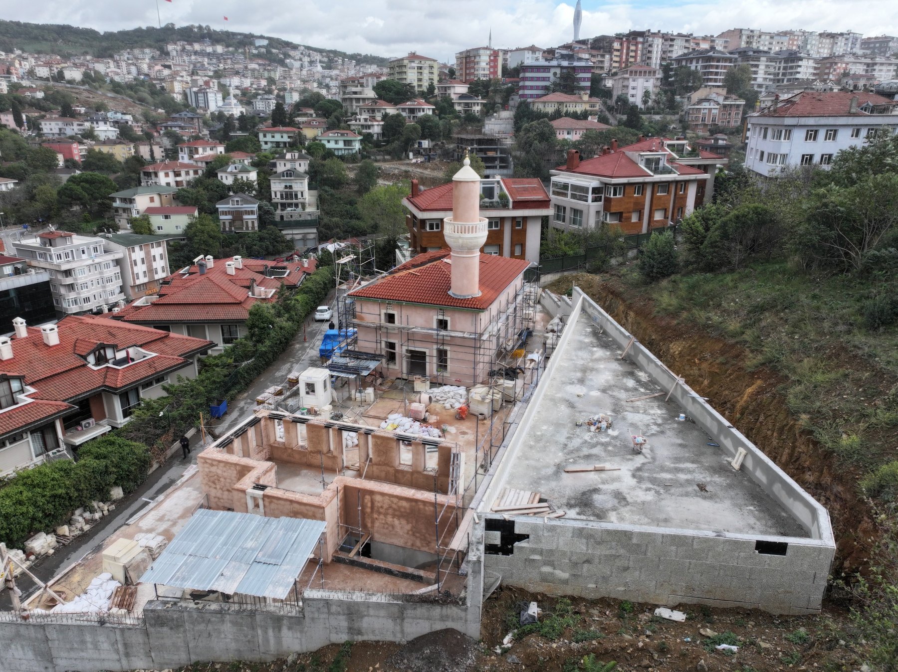 Fıstıklı Mescidi rekonstrüksiyon uygulama süreci genel görünüm